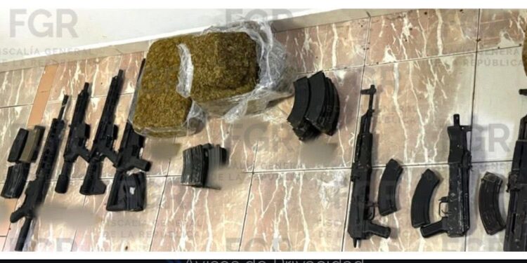 Aseguran a ocho con arsenal por la  muerte de federal en Matamoros, Tamaulipas