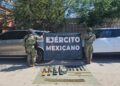 Ejército aseguró armamento en Matamoros, Tamaulipas
