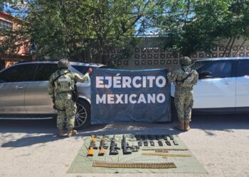 Ejército aseguró armamento en Matamoros, Tamaulipas