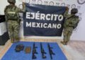 Ejército aseguró armas largas en  Matamoros