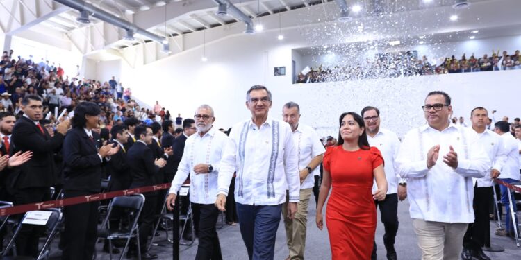 Entrega Américo gimnasio-auditorio al Tec Victoria; inversión fue de 84 mdp
