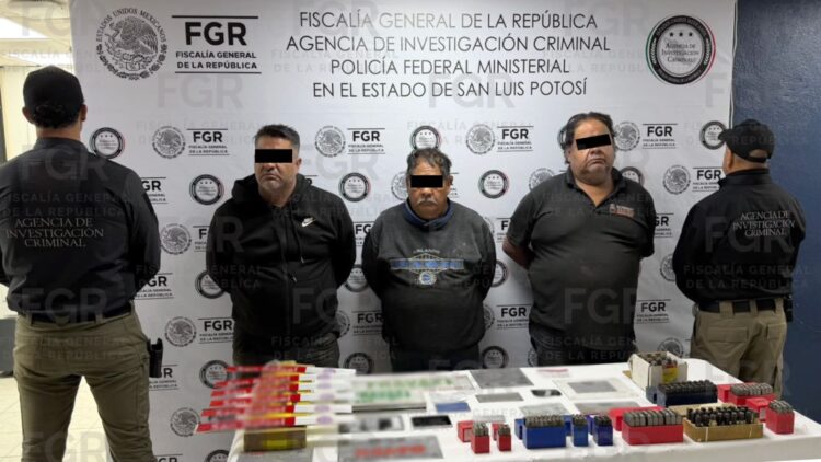 Asegura FGR miles de neumáticos, 90 vehículos, tractocamiones, leones, coyote y jaguar en SLP