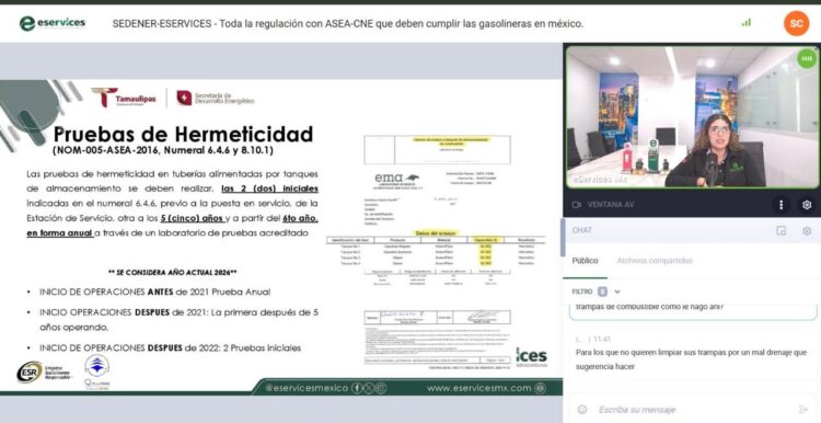 Impulsa SEDENER y Eservices capacitación del sector gasolinero a más de mil 800 participantes